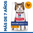 Hill's Science Plan Mature Adult 7+ Pollo pienso para gatos, , large image number null